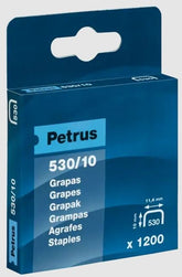 GRAPAS CLAVADORA 530/10 BLISTER 1200 UN | 1 UNIDADES | (PETRUS)